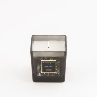 Homez scented glass candle black forest, 220g