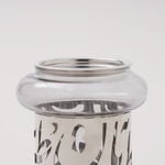 Marjan Collection Homez Candle Holder Glass, silver, 12*12*12.5 cm image number 2