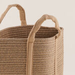 هومز سلة تخزين مستطيلة من الجوت الطبيعي image number 1