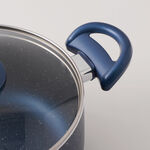 بنتولا طقم قدور جرانيت غير لاصق 12 قطعة، أزرق image number 5