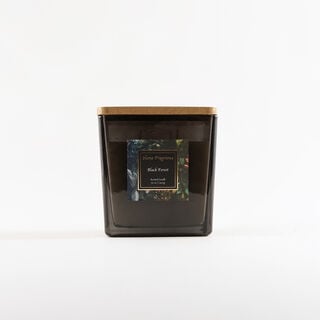 Homez scented candle glass black forest 1400 g