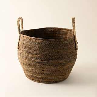 Designers made rattan banana Leaf planter L, 36*36*34cm