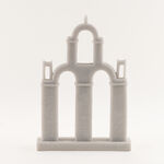 هومز قطعة ديكور أزتك ريزن 27*7*39سم، رمادي image number 1