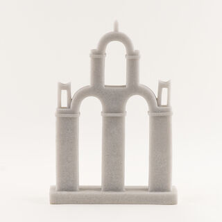 هومز قطعة ديكور أزتك ريزن 27*7*39سم، رمادي