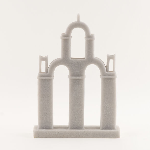 هومز قطعة ديكور أزتك ريزن 27*7*39سم، رمادي image number 1