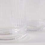 La Mesa 4 Pcs Ribbed Highball Glass Set, Clear 8*8*14.2 Cm image number 4