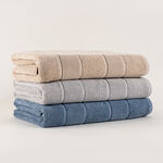 Boutique Blanche Silver Riviera Stripe 100% Cotton Hand Towel 50*90 Cm image number 3