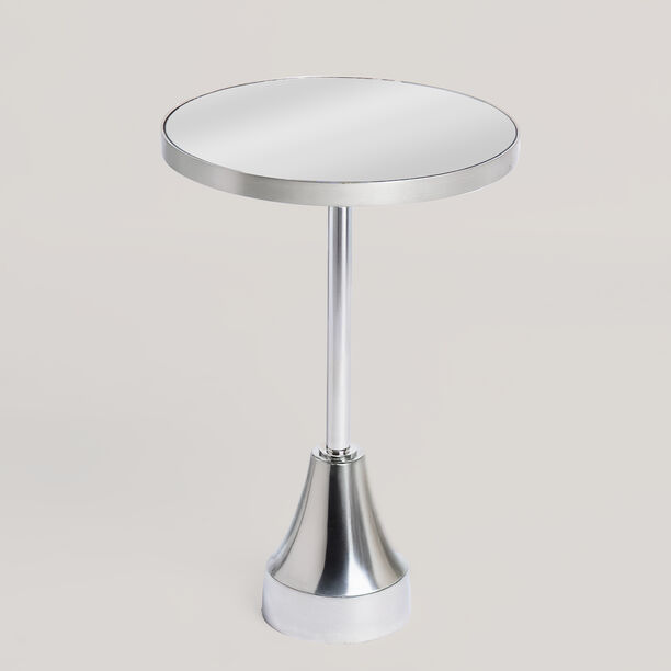 Homez Metal Side Table, Silver 35.5*35.5*53.34Cm image number 0