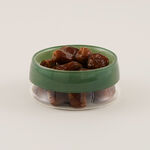 دلتي طبق تمر زجاجي 12.5*6سم، أخضر image number 0