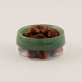 Dallaty glass date bowl 12.5*6cm, green