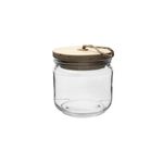 Alberto Glass Canister With Wooden Lid And Hemp Rope 1200Ml image number 1