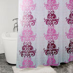 Polyester Shower Curtain Printed , Damask Design image number 0