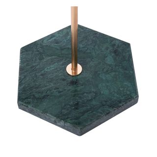 Jewelry Rack With Marble Base Gold/Green