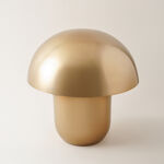 هومز مصباح طاولة دائري معدني، ذهبي 39*39*39سم image number 1