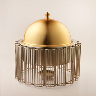 La Mesa Stainless Steel Food Warmer 3L, Gold and silver