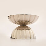 La Mesa Metal Fruit Bowl 36*36*24.5Cm Large, Silver image number 1