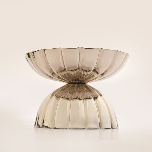 La Mesa Metal Fruit Bowl 36*36*24.5Cm Large, Silver image number 1