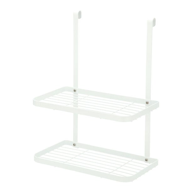 Alberto White Coated Over The Shelf 2 Tier Rack  image number 0