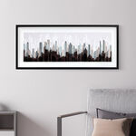 Framed Wall Art With Glass 40*100 cm image number 0