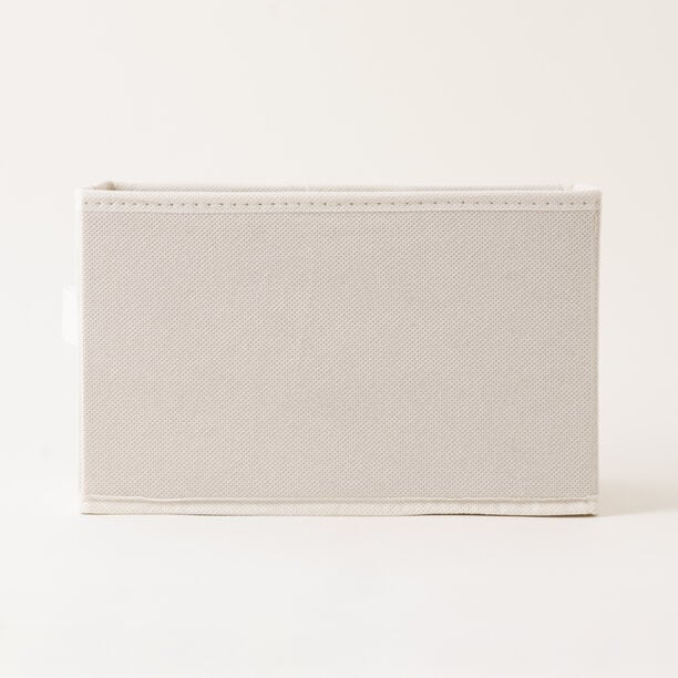 Homez Clothes Organizer Storage Box Polyester, Beige 34*27*22Cm image number 2