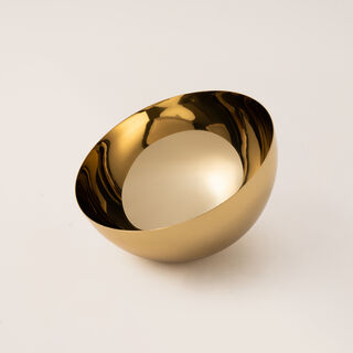 Oulfa gold steel nuts bowl