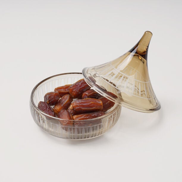 Dallaty Glass Date Bowl 15ml, Brown image number 0