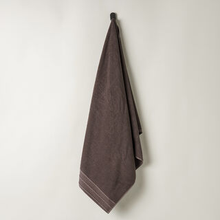 Boutique Blanche jaquard cotton bath towel, brown, 140*70cm