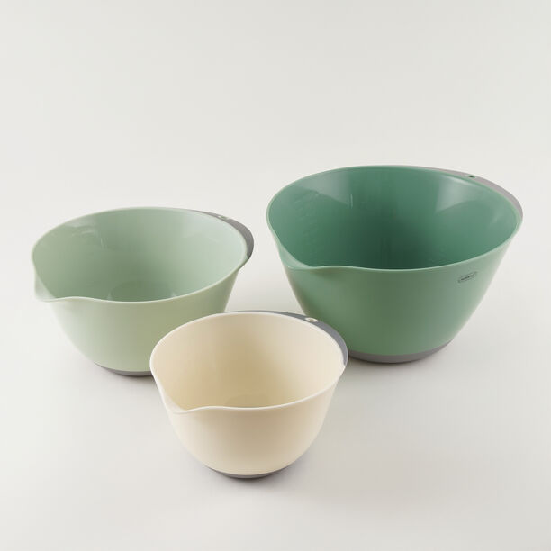 البرتو طقم أوعية خلط 3قطع بلاستيك، متعدد الألوان image number 2