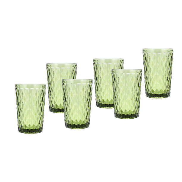 4 Pcs Embossed Green Tumbler image number 1