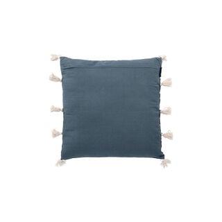 Cottage Jute Cotton Cushion 50 * 50 cm Dark Blue