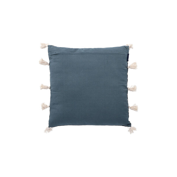 Cottage Jute Cotton Cushion 50 * 50 cm Dark Blue image number 3