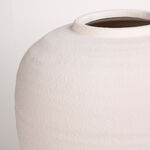 Homez off white ceramic vase 21.5*21.5*32 cm image number 3