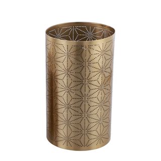 Metal Candle Holder Gold Large
