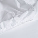 Cottage 200tc percale twin fitted sheet, white 90*200cm image number 1