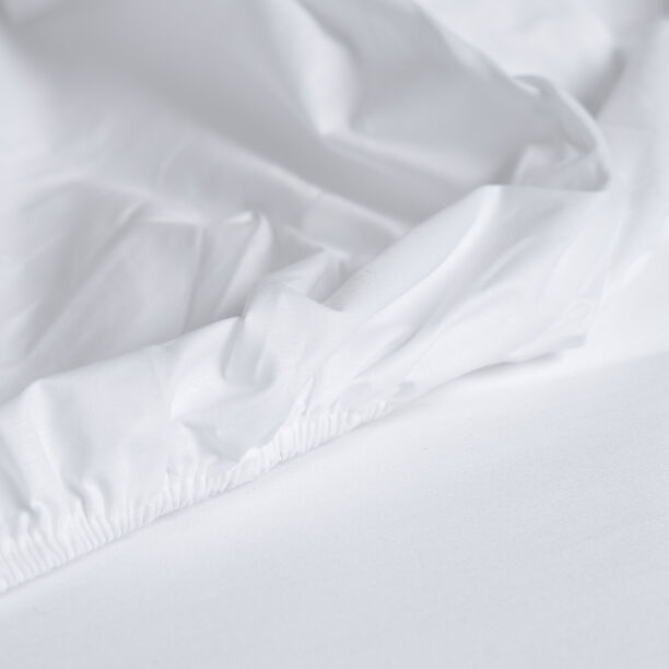 Cottage 200tc percale twin fitted sheet, white 90*200cm image number 1