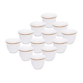 La Mesa Coffee Cup Set 12 Puieces Gold 