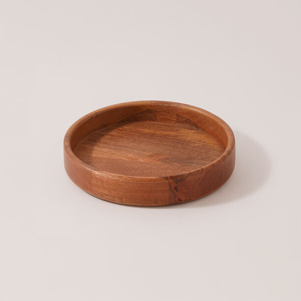 La Mesa wooden serving bowl large 20*20*4 cm image number 0