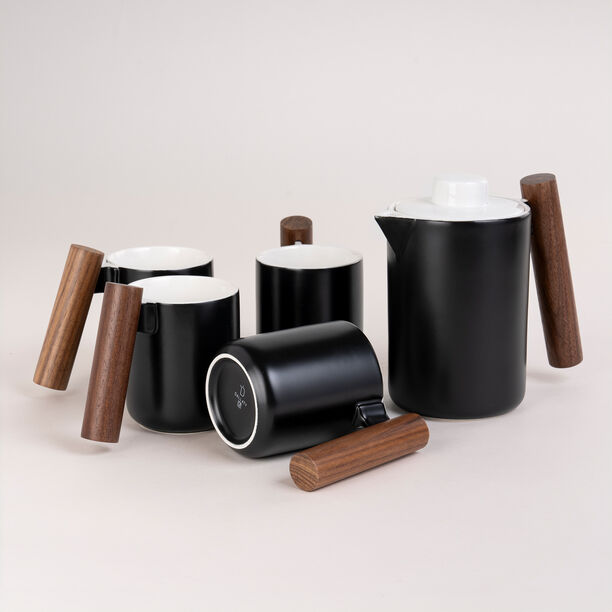 طقم اكواب شاي مع ابريق 5 قطع  image number 0