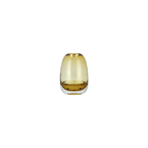 Glass Vase Amber Dia12Xht:18 Cm image number 1