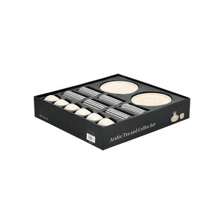 Dallaty beige Tea and coffee cups set 18 pcs