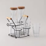 La Mesa glass 9pcs juice jar set 1000ml image number 0