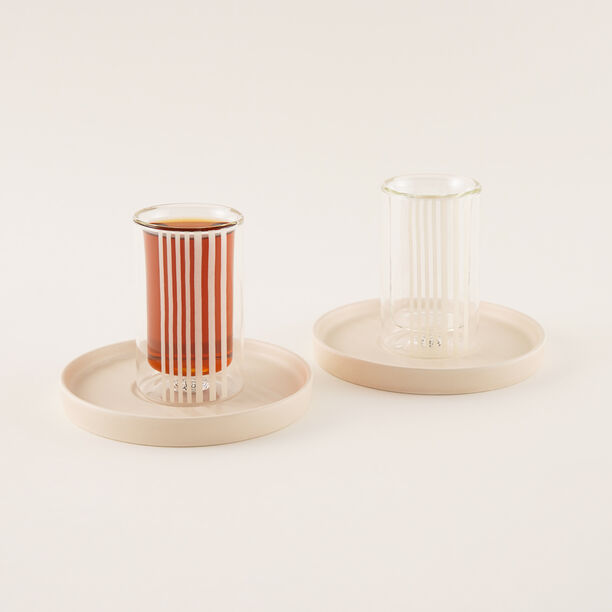 Dallaty beige Tea and coffee cups set 18 pcs image number 6