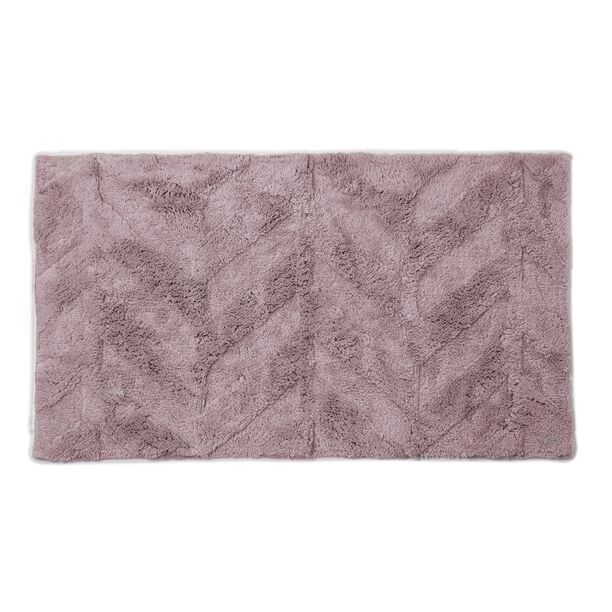 Cottage Cotton Bathmat Angle Purple image number 0