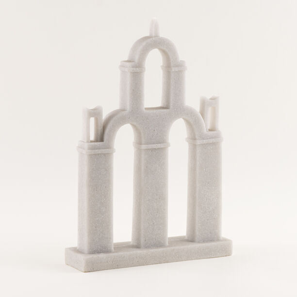 هومز قطعة ديكور أزتك ريزن 27*7*39سم، رمادي image number 0