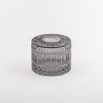 Homez diamond tissure box clear glass 16*16*11cm, grey image number 0