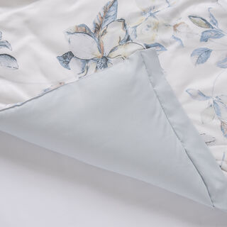 Cottage border floral 3pc comforter full 160*240 cm, Blue
