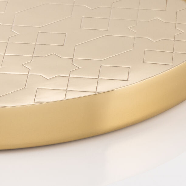 دلتي صينية تقديم ذهبية 40*40*3 سم image number 2