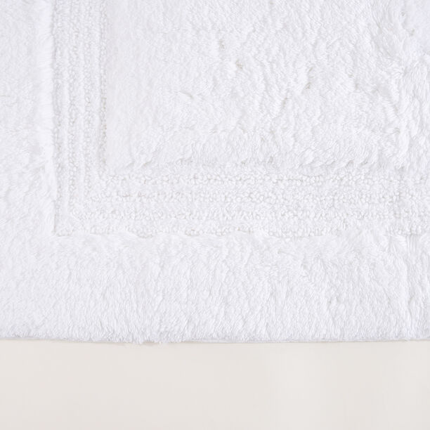 Cottage 100% cotton ultra soft bath rug 60*90cm, white image number 2