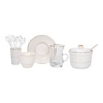 Zukhroof 28Pc Porcelain Tc Set Thumanya White Serve 6 image number 2