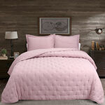 Cottage 3Pcs King Size Comforter Set, Blush, 240*250Cm image number 0